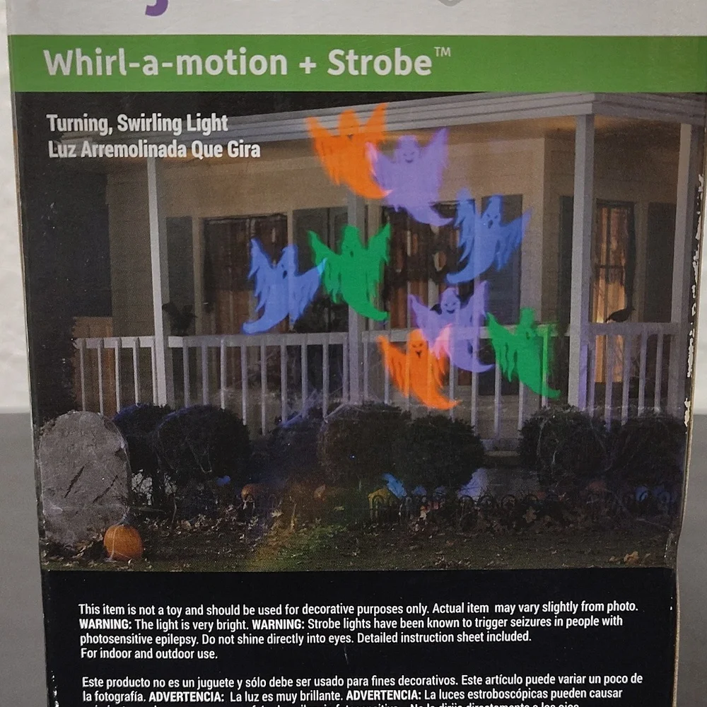 Led LightShow Projection - Whirl a motion + Strobe
